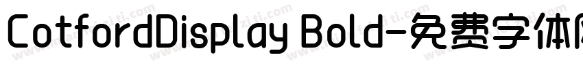 CotfordDisplay Bold字体转换